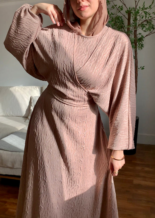 Blush wrap dress