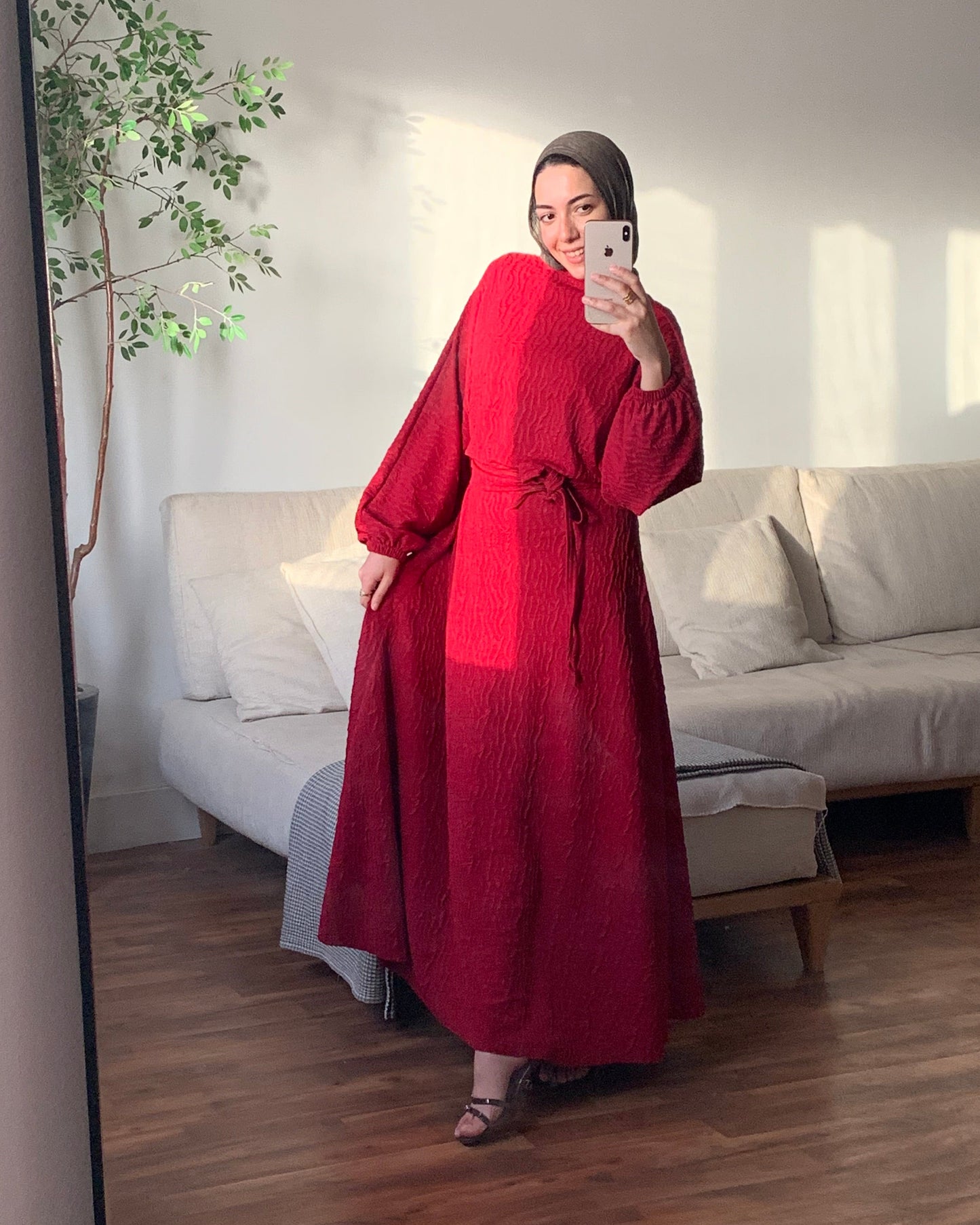 0Velvet wrap dress