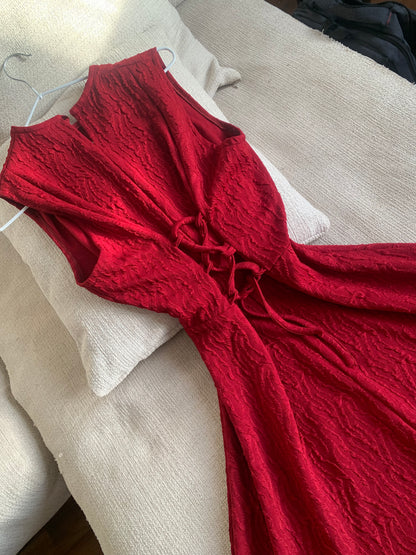 0Velvet wrap dress