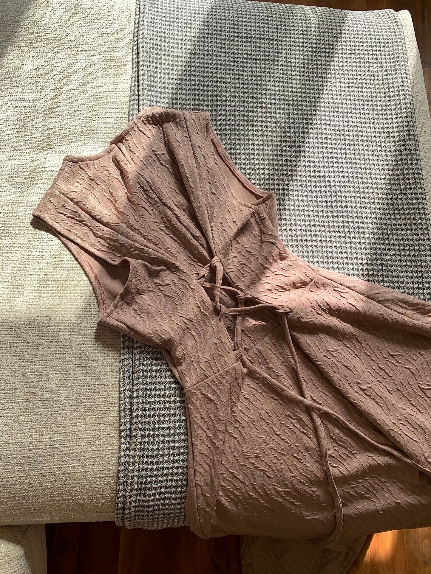 Blush wrap dress