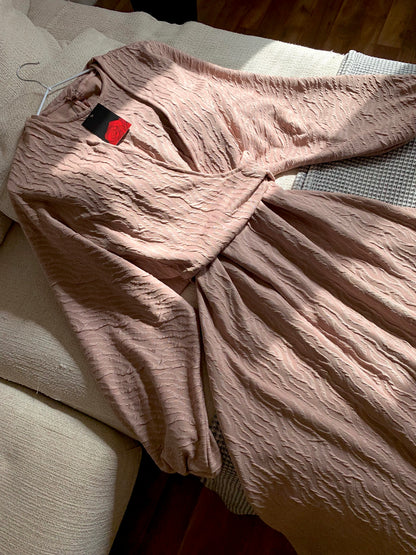 Blush wrap dress