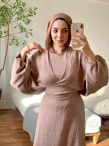 Blush wrap dress