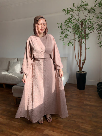 Blush wrap dress