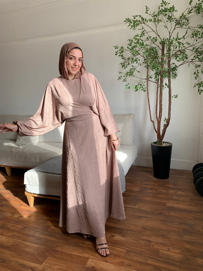Blush wrap dress