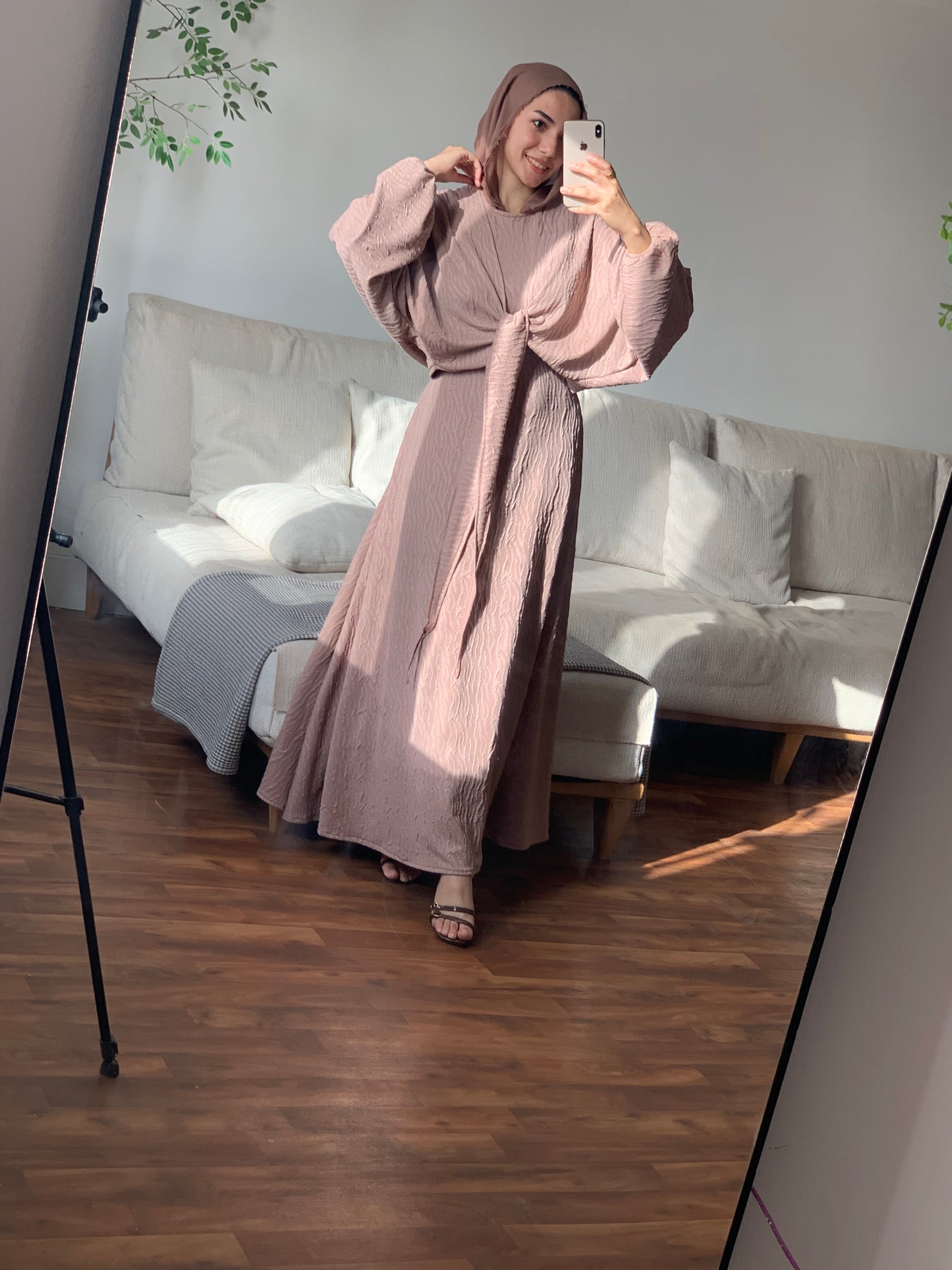 Blush wrap dress