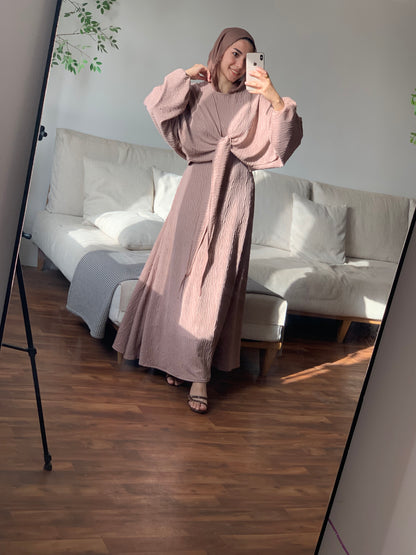 Blush wrap dress