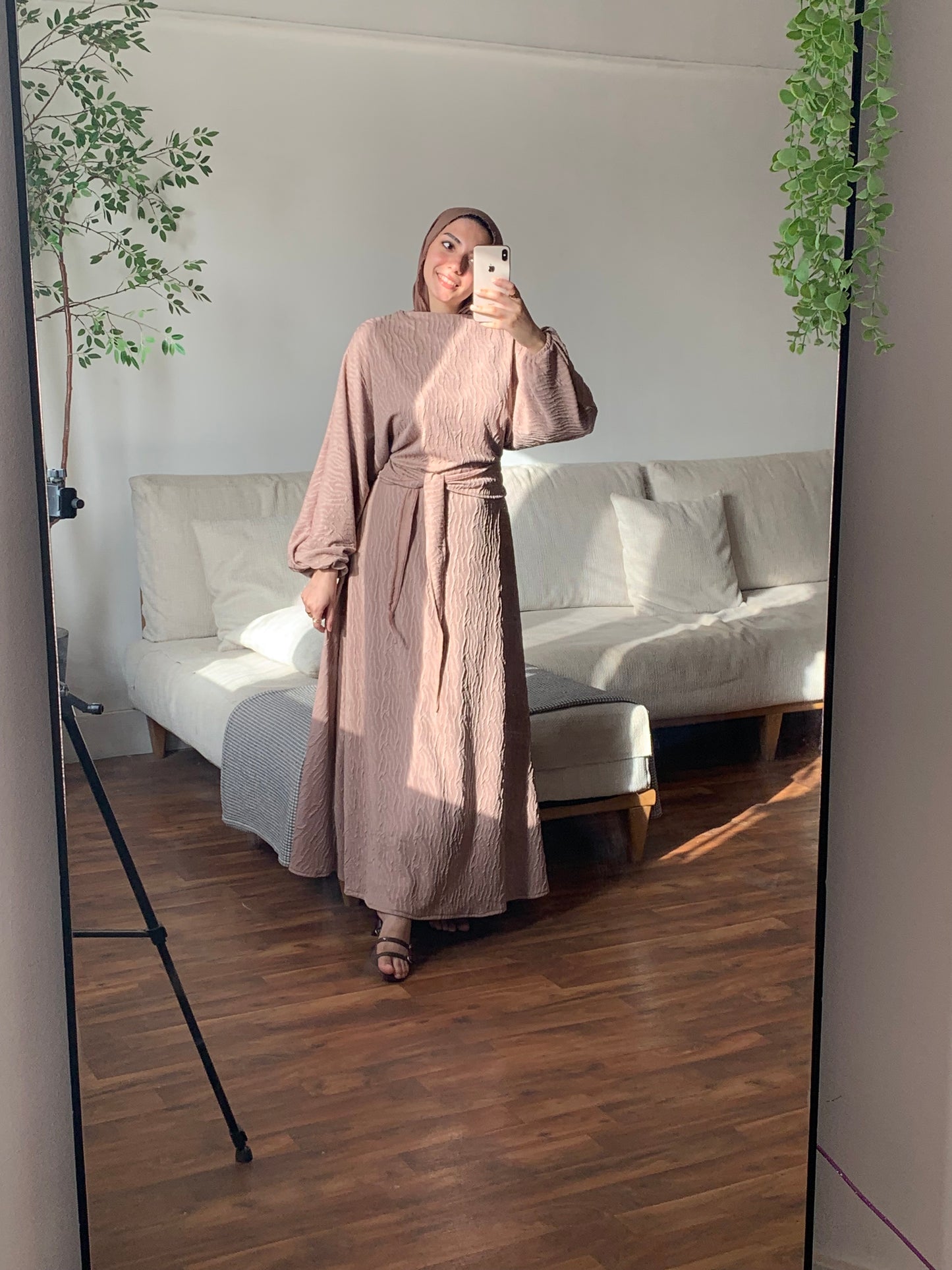Blush wrap dress