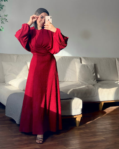 0Velvet wrap dress
