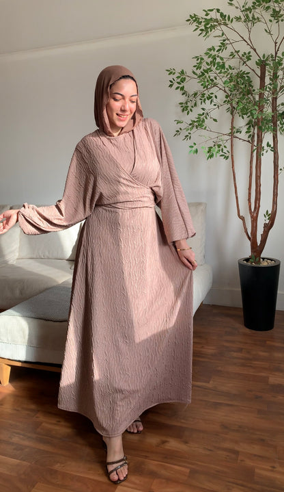 Blush wrap dress